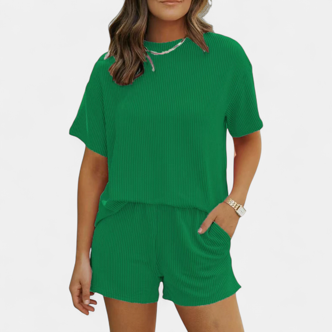 REESE™ – Ribbed Relaxed Two-Piece Lounge Set