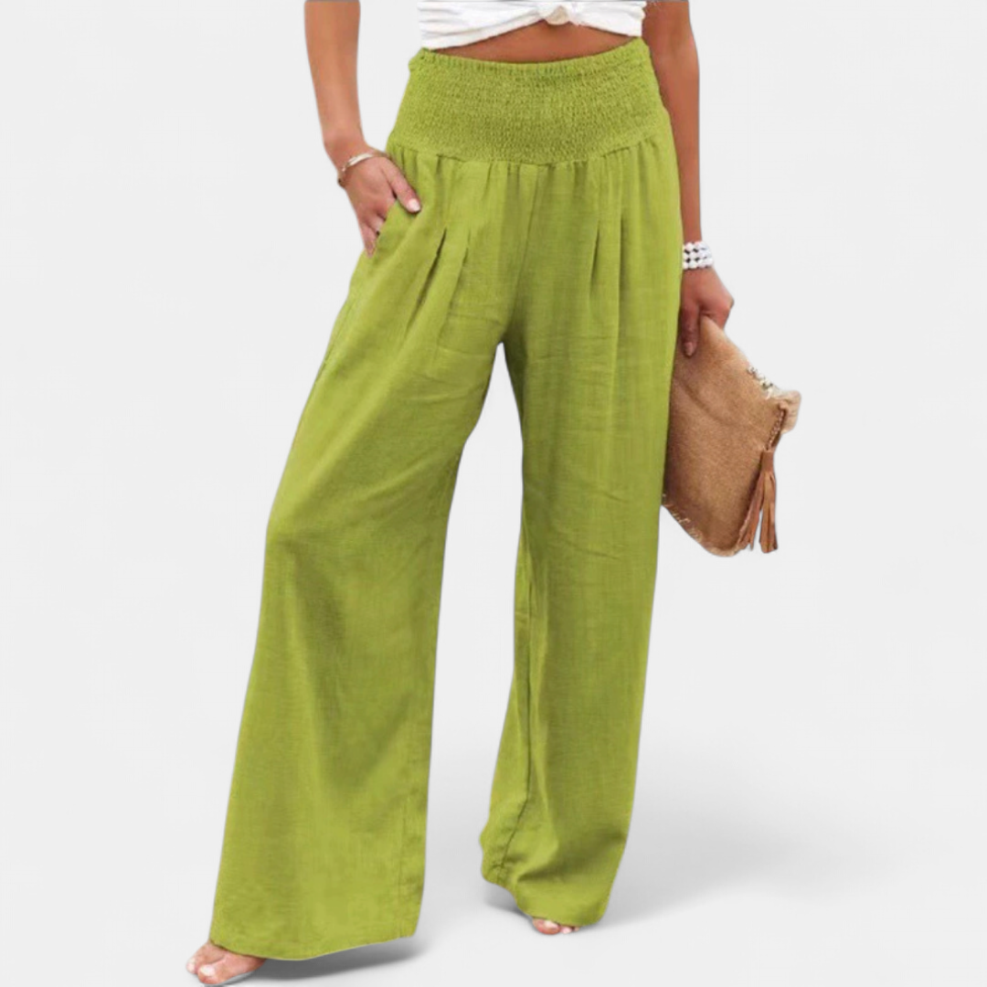 BONITA™ – Relaxed Wide Leg Linen Pants