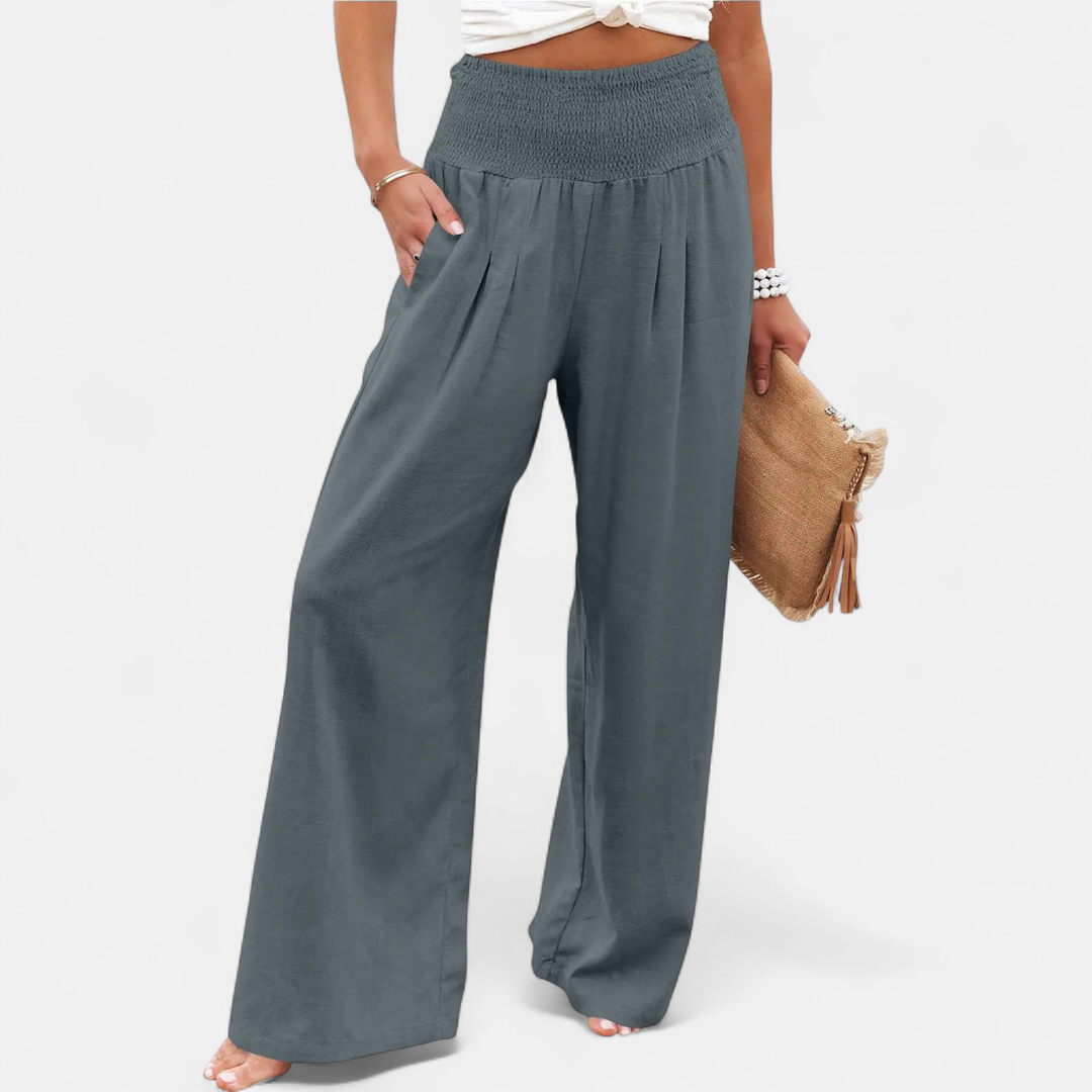 BONITA™ – Relaxed Wide Leg Linen Pants