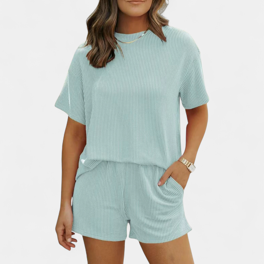 REESE™ – Ribbed Relaxed Two-Piece Lounge Set