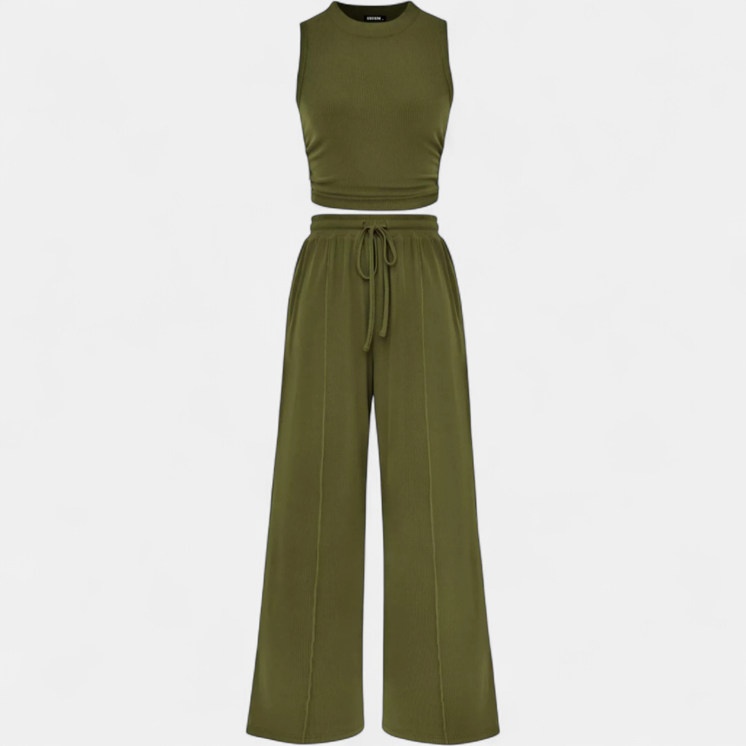 CALLA™ – Relaxed Knit Wide-Leg Lounge Set