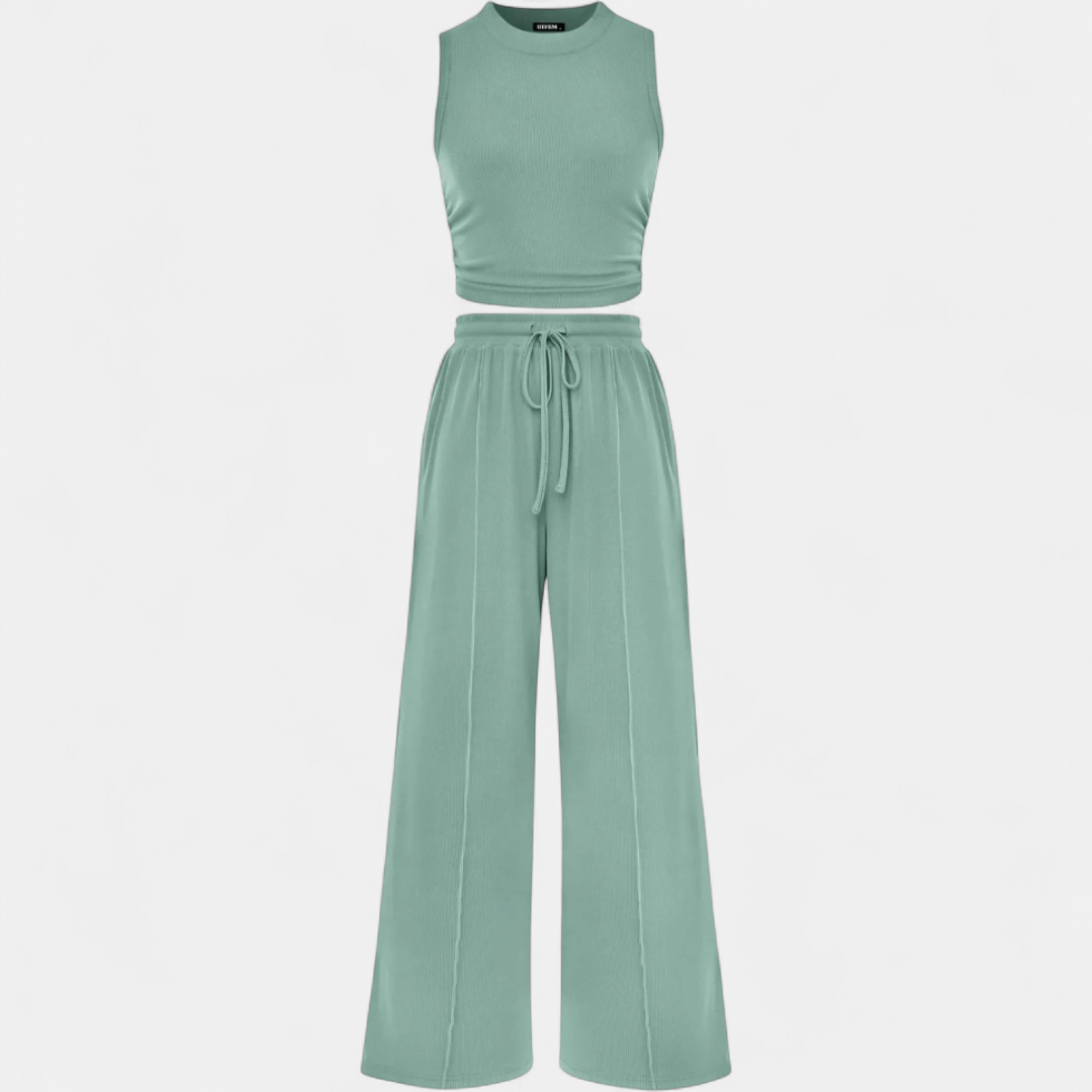 CALLA™ – Relaxed Knit Wide-Leg Lounge Set