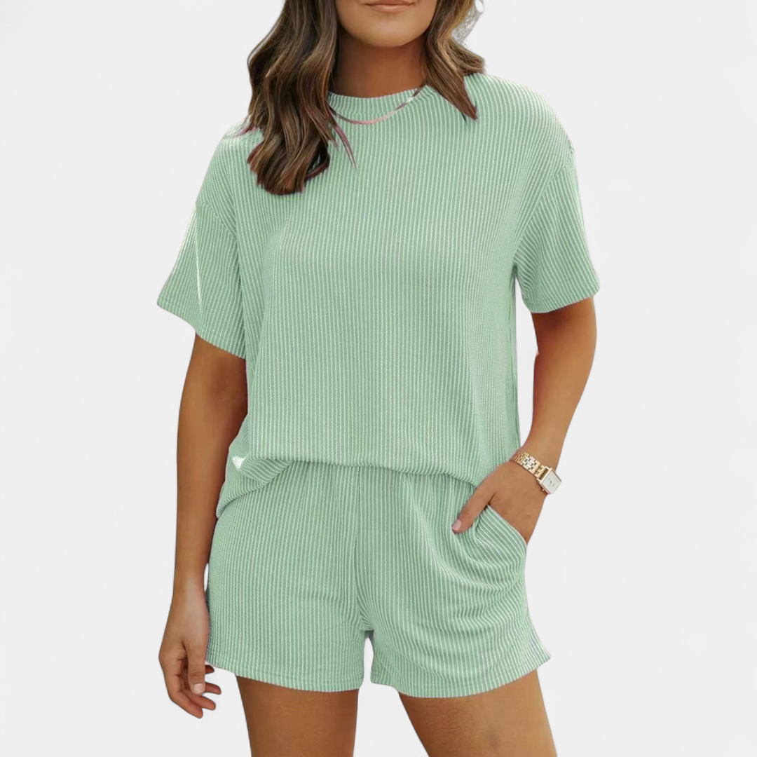 REESE™ – Ribbed Relaxed Two-Piece Lounge Set