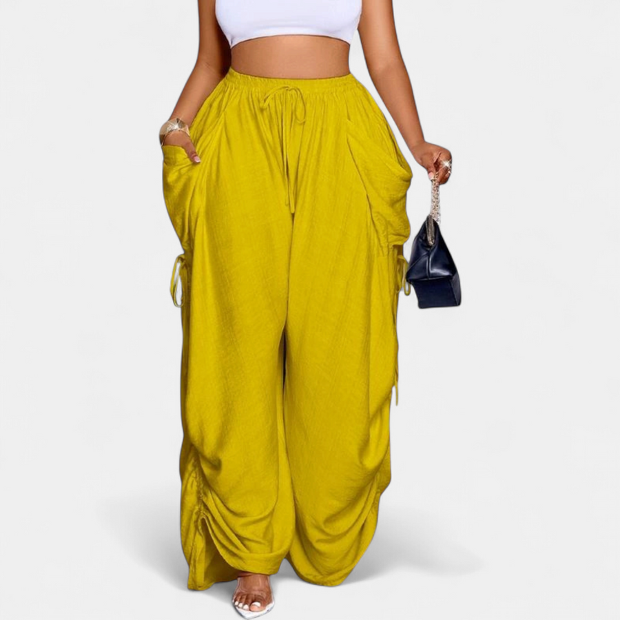 PETRA™ – Retro Punk Wide-Leg Pants