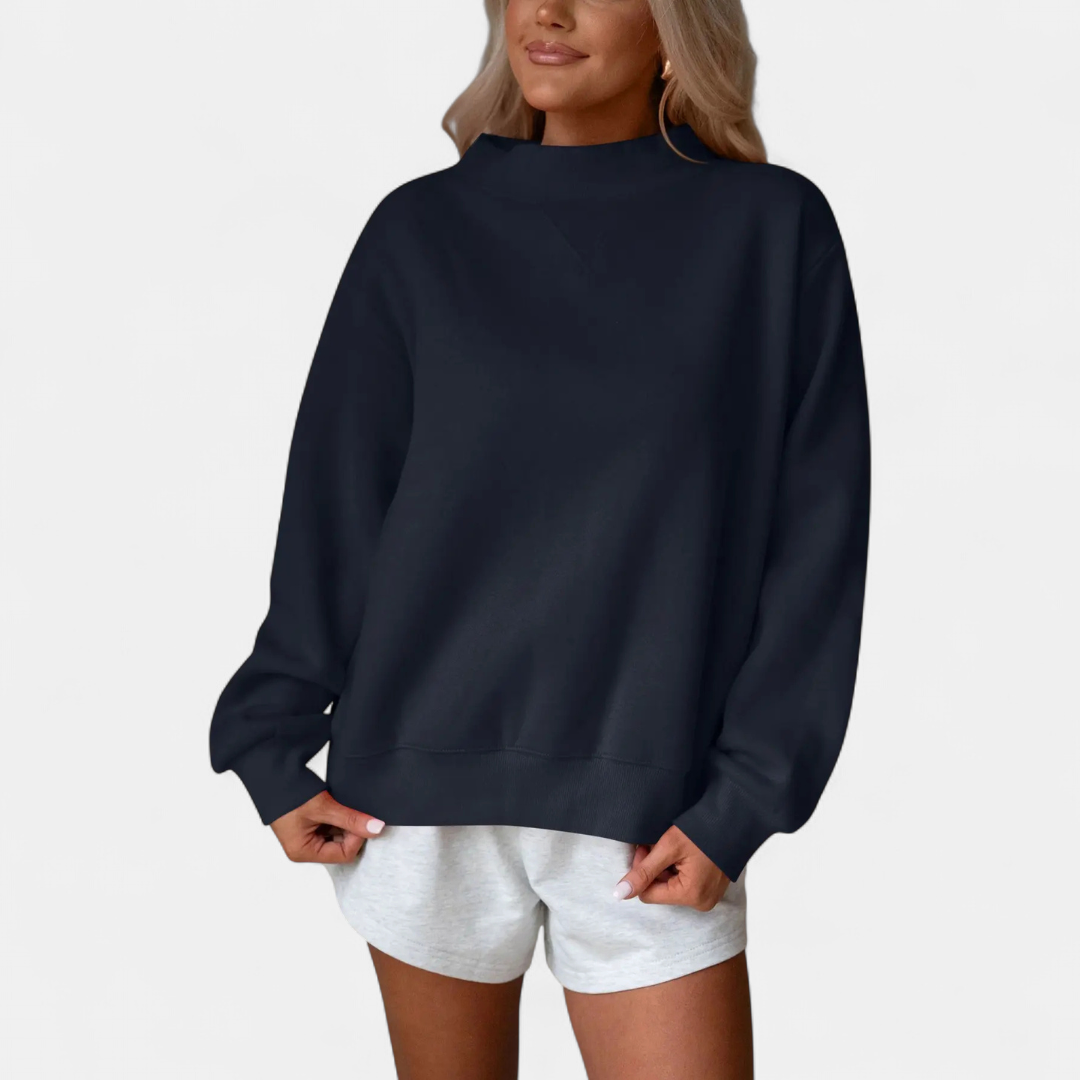 THEODORA™ – Cozy Ribbed Turtleneck Pullover