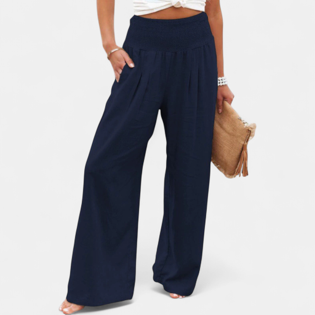 BONITA™ – Relaxed Wide Leg Linen Pants