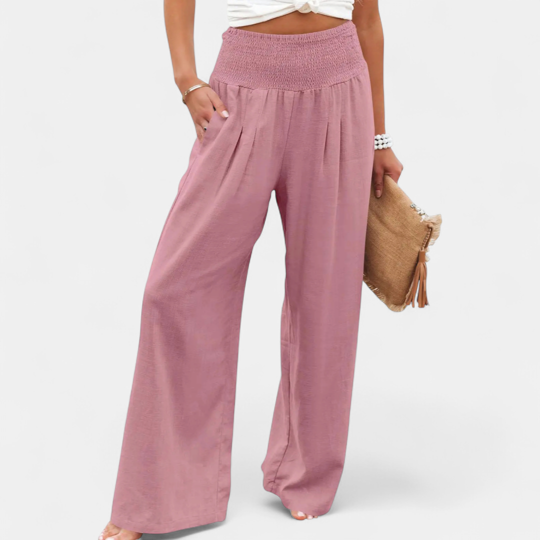 BONITA™ – Relaxed Wide Leg Linen Pants