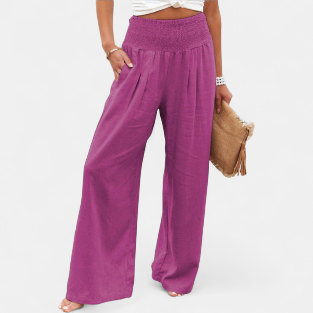 BONITA™ – Relaxed Wide Leg Linen Pants