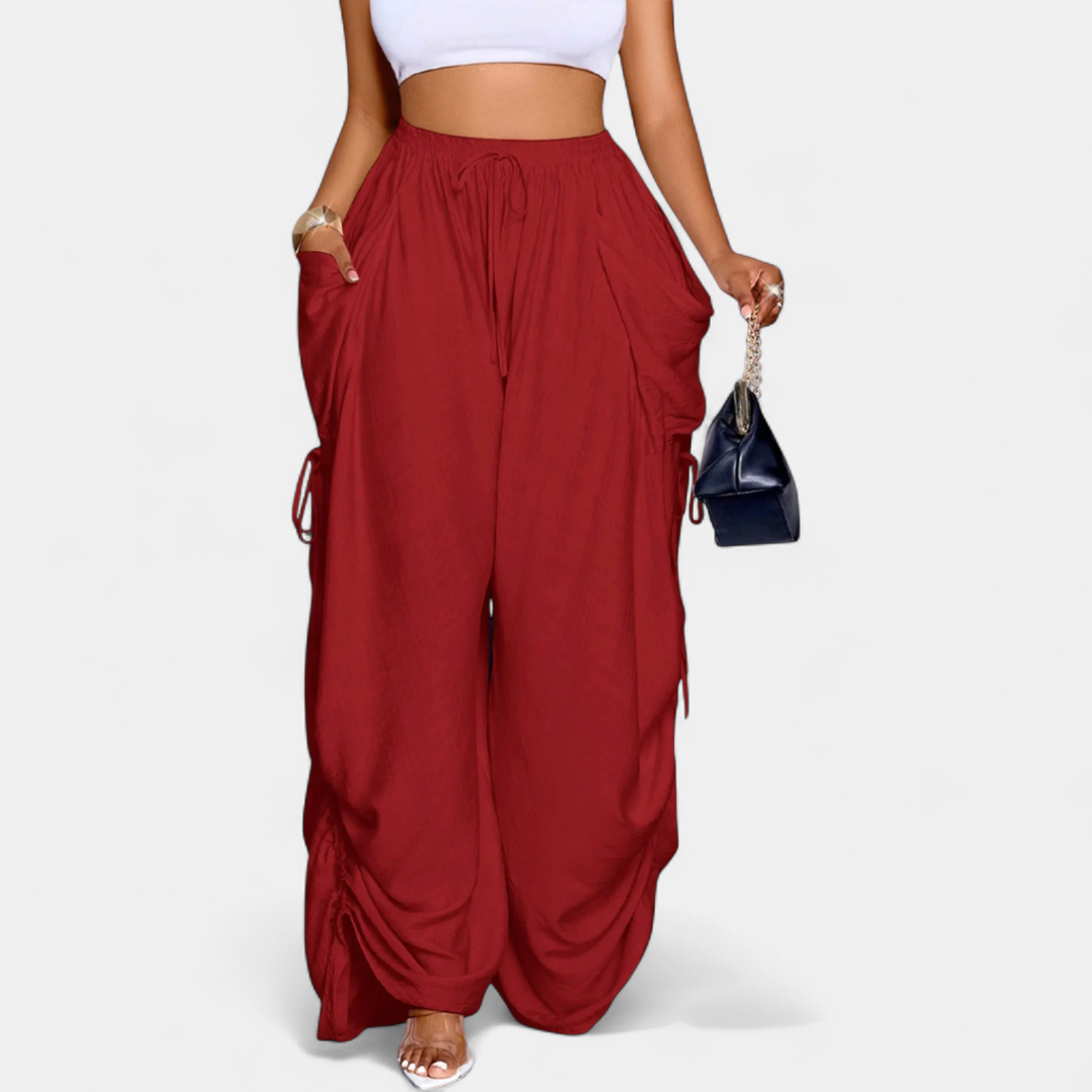 PETRA™ – Retro Punk Wide-Leg Pants