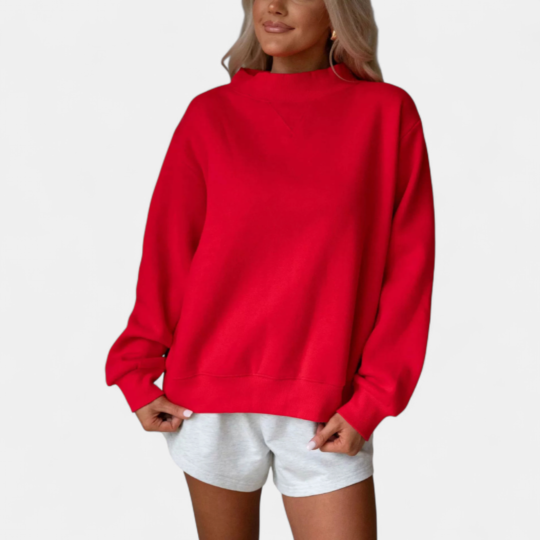 THEODORA™ – Cozy Ribbed Turtleneck Pullover