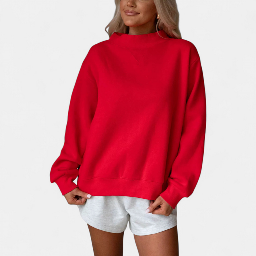 THEODORA™ – Cozy Ribbed Turtleneck Pullover
