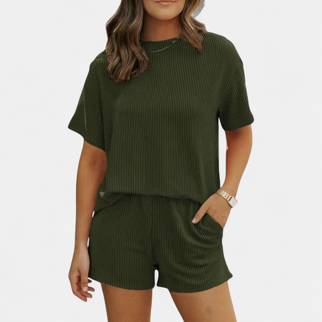 REESE™ – Ribbed Relaxed Two-Piece Lounge Set