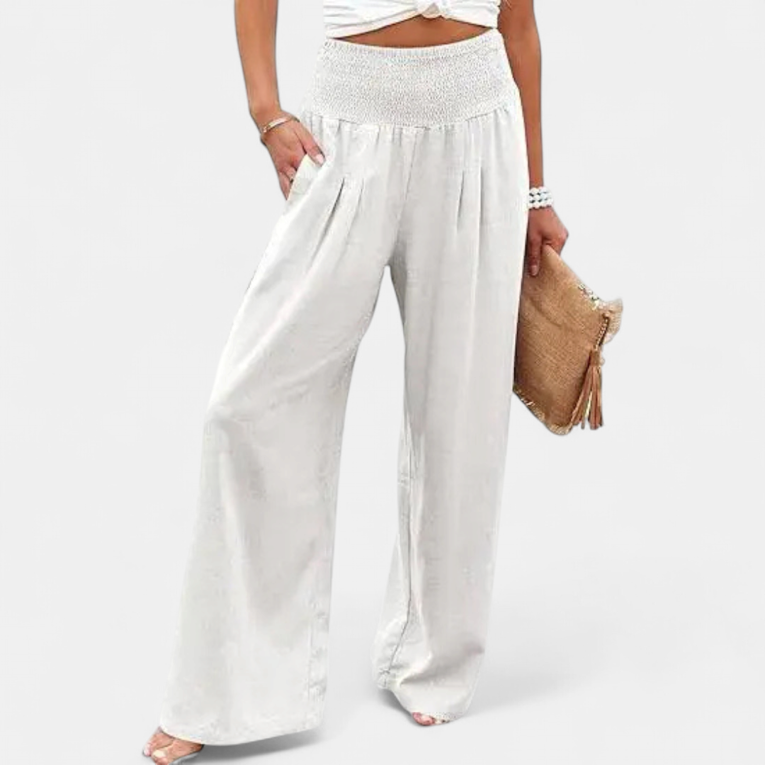 BONITA™ – Relaxed Wide Leg Linen Pants