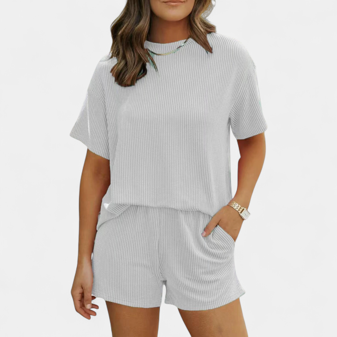REESE™ – Ribbed Relaxed Two-Piece Lounge Set