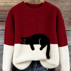 Lottie Cosy Oversized Sweater - Red