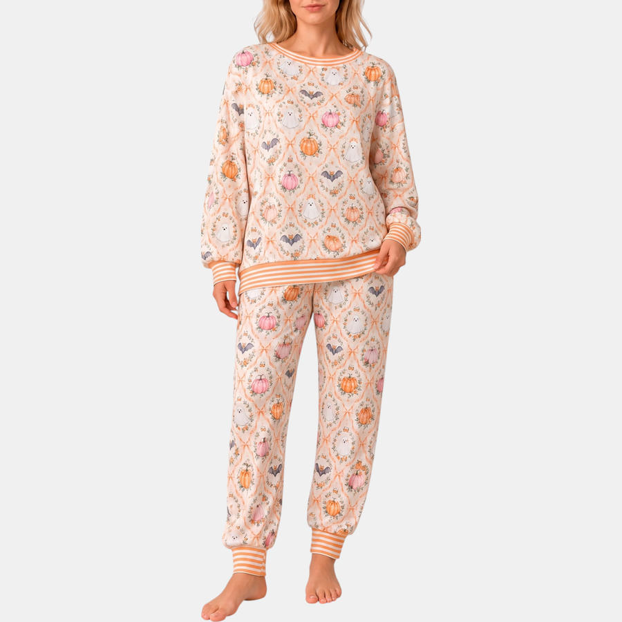 Women's Pajama Sets Long Sleeve Jogger Two Piece Lounge Set