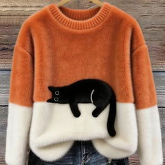 Lottie Cosy Oversized Sweater - Orange