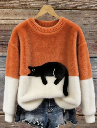 Lottie Cosy Oversized Sweater - Orange