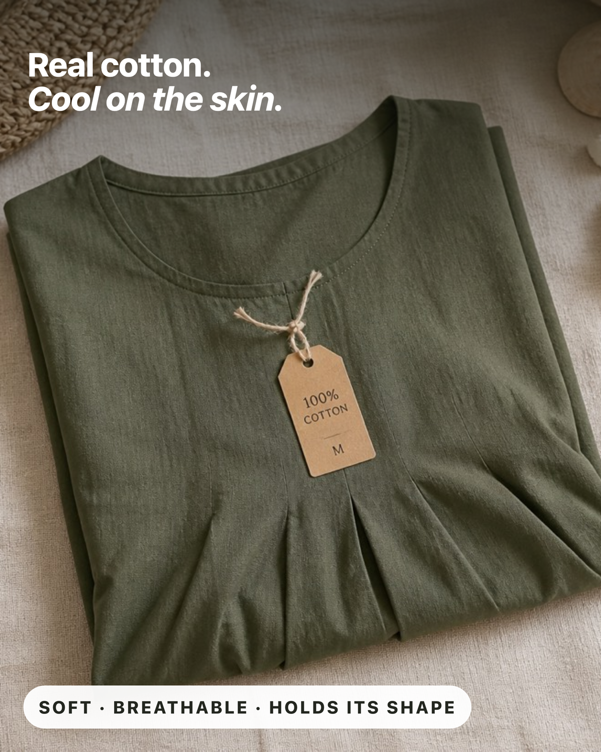 Kwani 100% cotton fabric, cool on the skin