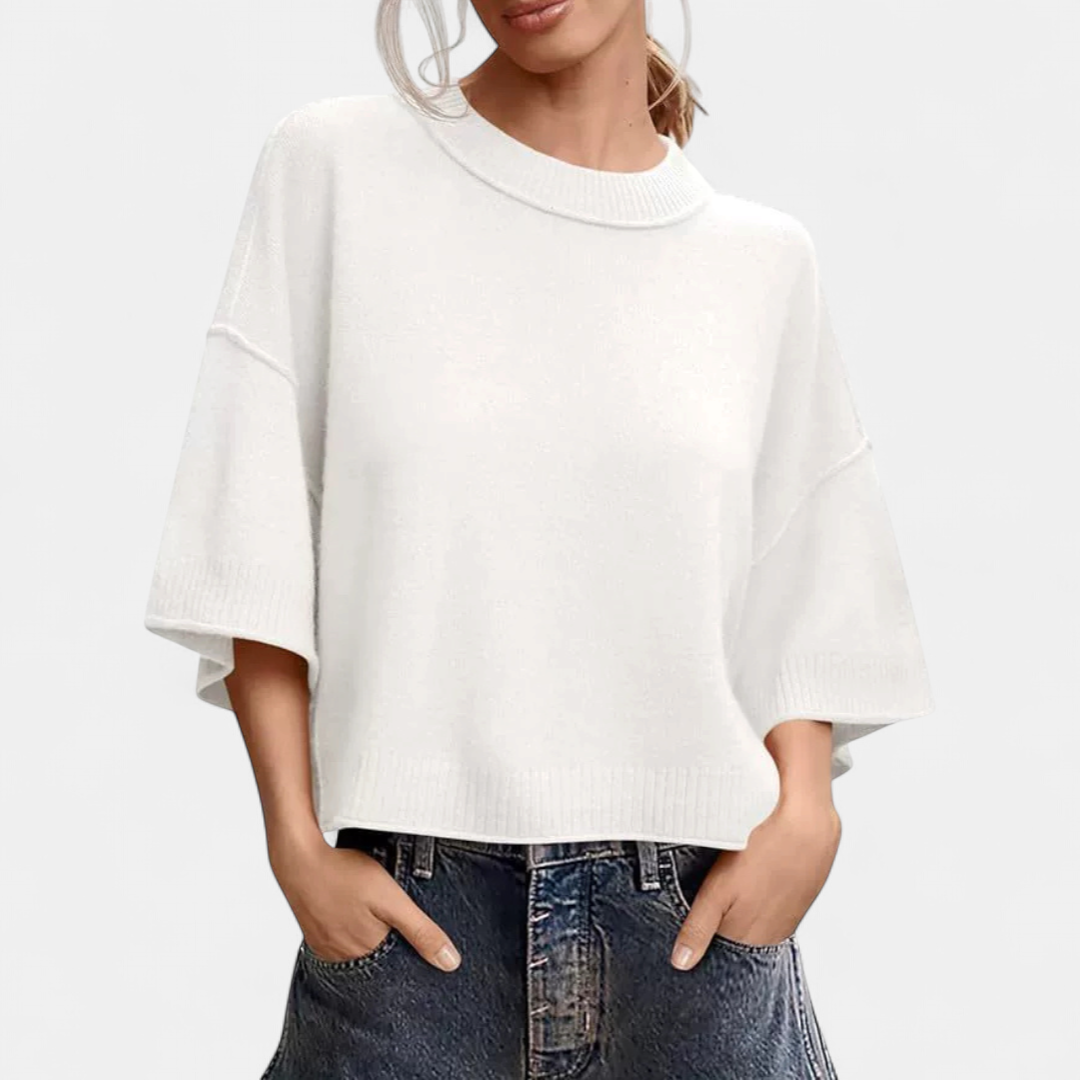 BREELAN™ – Casual Round Neck Knit Top